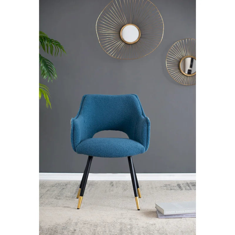 Blauwe moderne accentstoelen van 23.2 inch (set van 2)