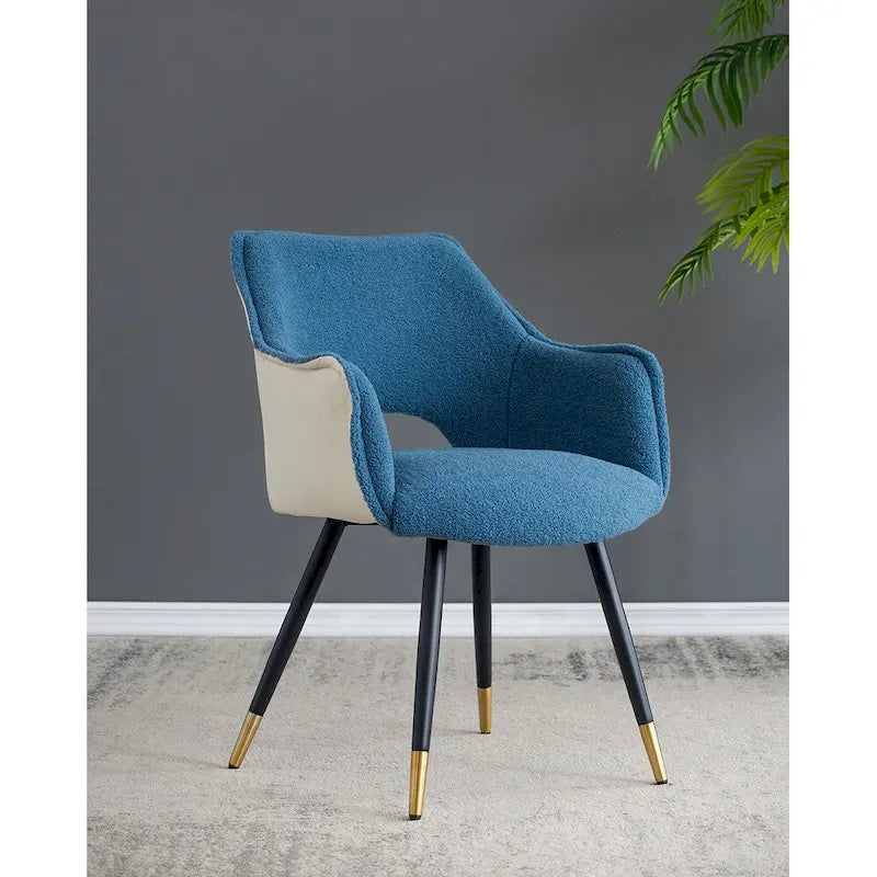 Blauwe moderne accentstoelen van 23.2 inch (set van 2)