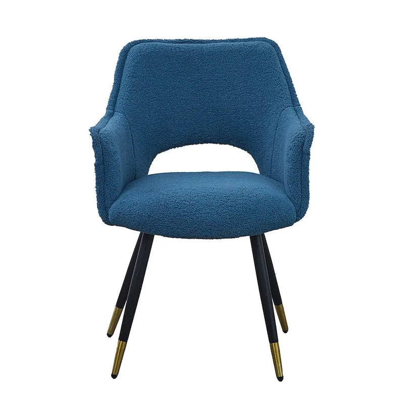 Blauwe moderne accentstoelen van 23.2 inch (set van 2)