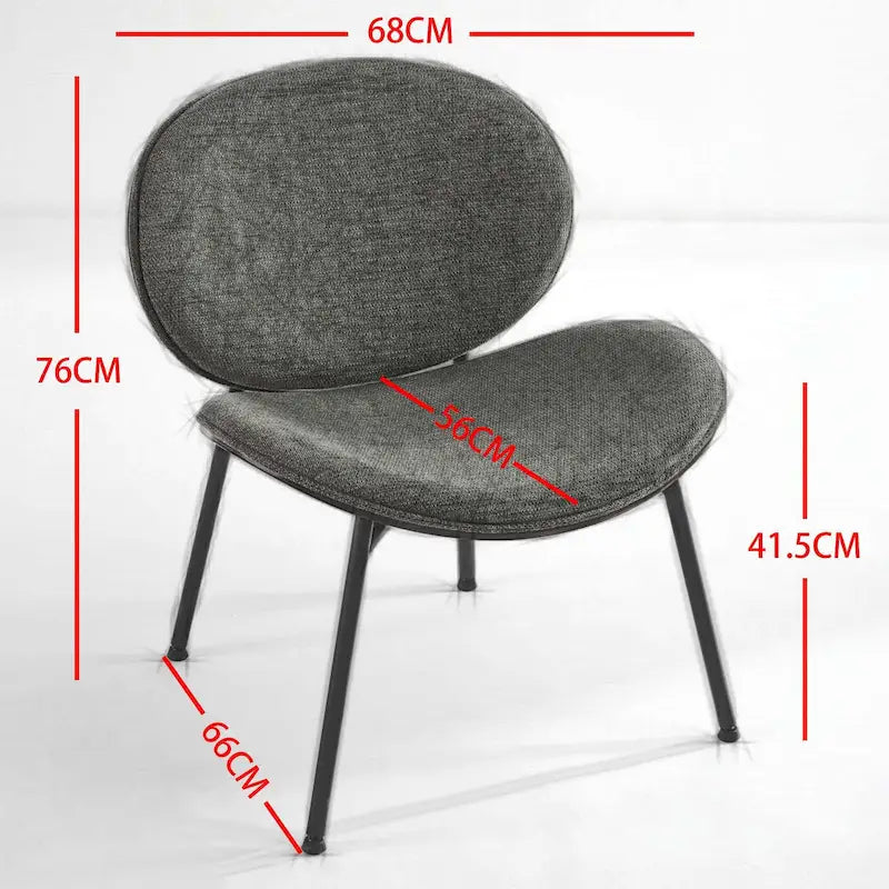 Poltrona decorativa in pelle PU con struttura in legno, nera