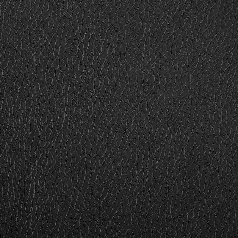 Poltrona decorativa in pelle PU con struttura in legno, nera