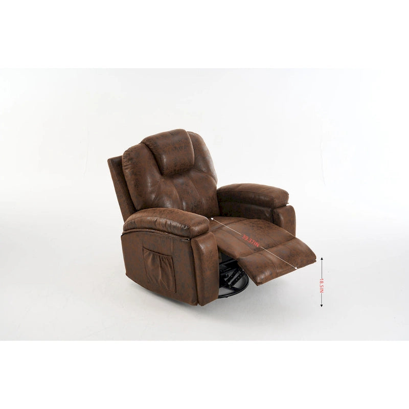 Sillón reclinable elevador eléctrico con masaje y calor para personas mayores, reclinable ancho y acolchado, de alta resistencia