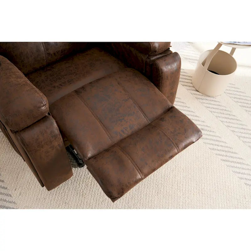 Sillón reclinable elevador eléctrico con masaje y calor para personas mayores, reclinable ancho y acolchado, de alta resistencia