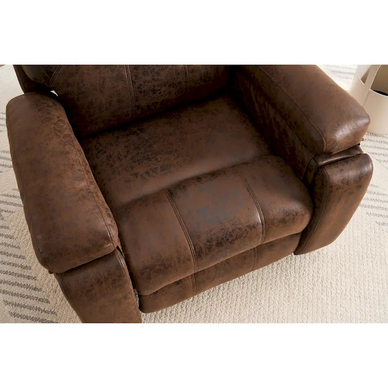 Sillón reclinable elevador eléctrico con masaje y calor para personas mayores, reclinable ancho y acolchado, de alta resistencia