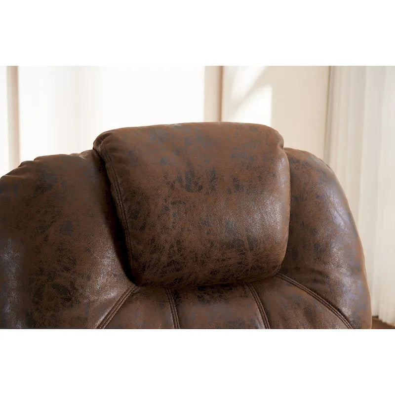 Sillón reclinable elevador eléctrico con masaje y calor para personas mayores, reclinable ancho y acolchado, de alta resistencia