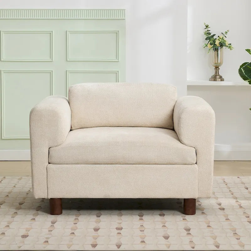 Sillón extragrande con tela de terciopelo tejido
