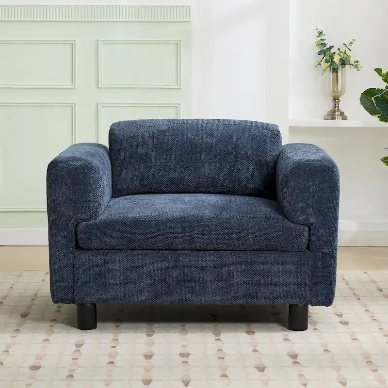 Sillón extragrande con tela de terciopelo tejido