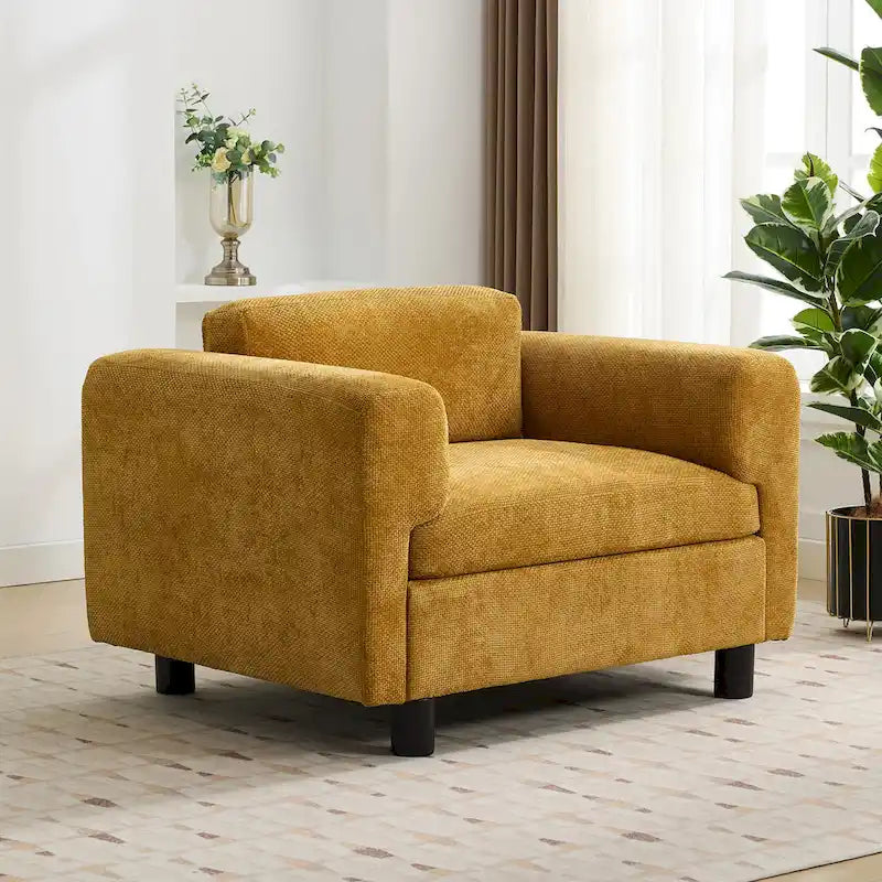 Sillón extragrande con tela de terciopelo tejido