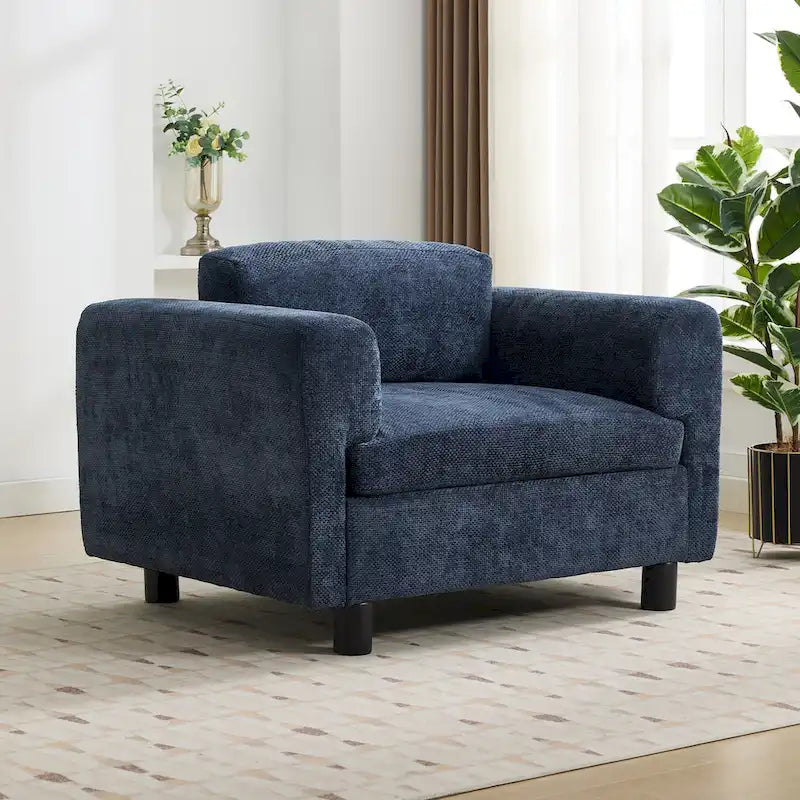 Sillón extragrande con tela de terciopelo tejido