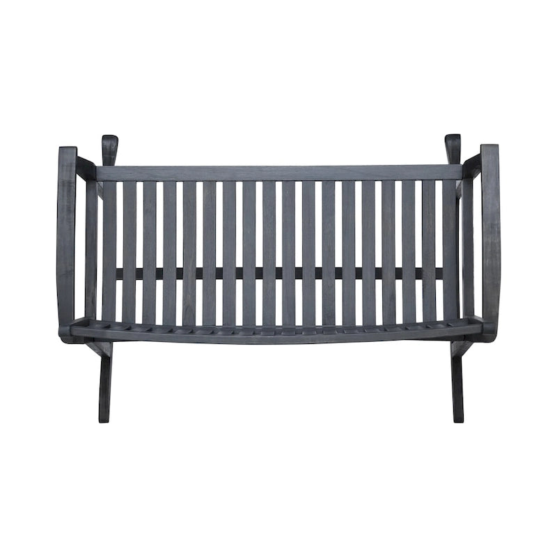 Loveseat mecedora de madera de acacia
