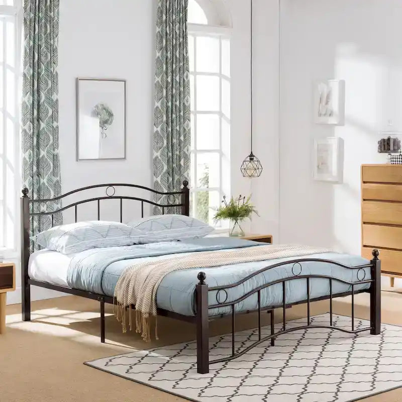 Contemporary Iron Bed Frame