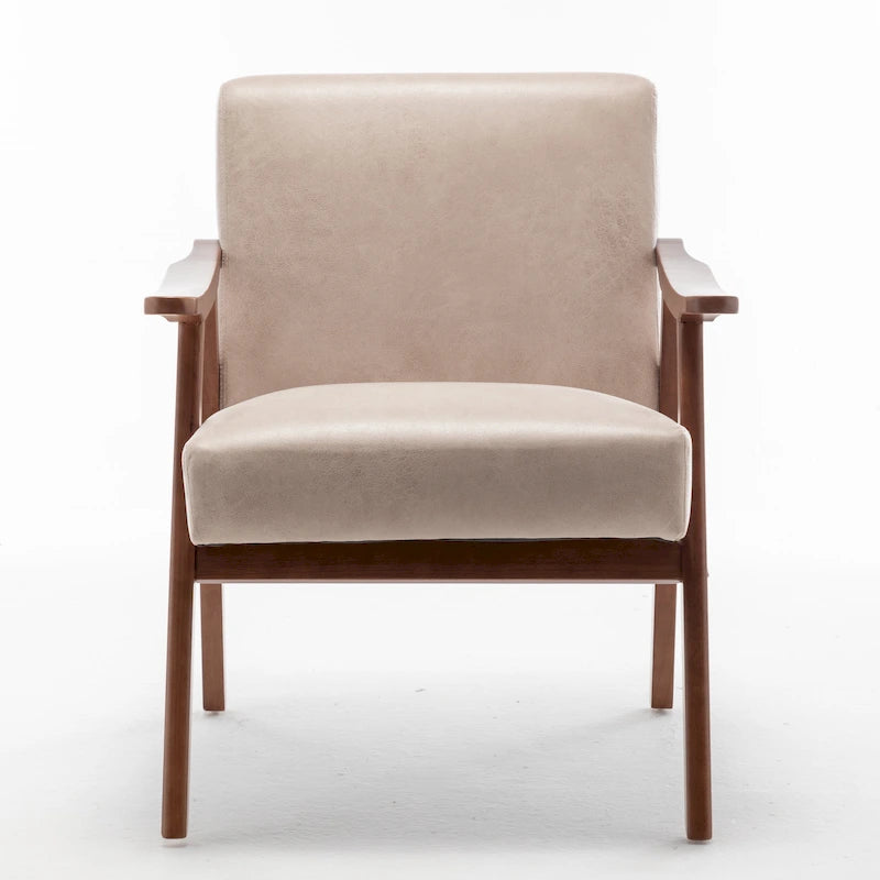 Silla decorativa de microfibra de 26.37" de ancho
