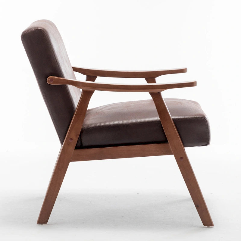 Silla decorativa de microfibra de 26.37" de ancho