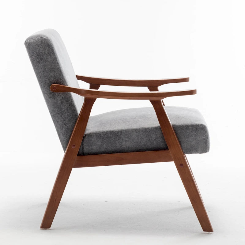 Silla decorativa de microfibra de 26.37" de ancho