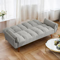 75.39 IN. Schlafsofa, gepolstertes Sofa mit Liegefunktion und geteilter, gesteppter Rückenlehne