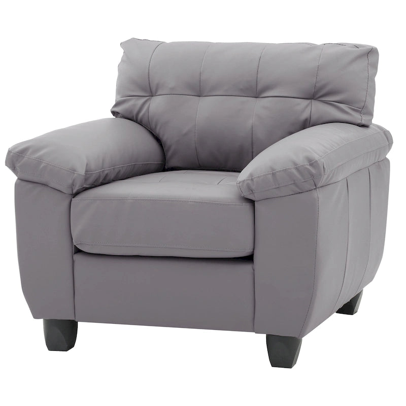 Silla decorativa de cuero sintético