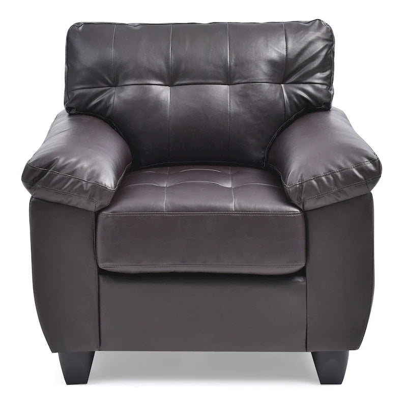 Silla decorativa de cuero sintético