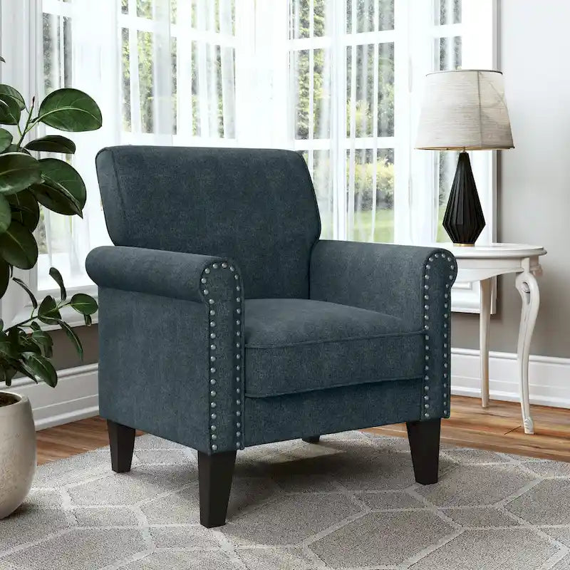 Sillón con brazos enrollados