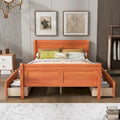 Cama de plataforma de madera tamaño matrimonial con 4 cajones y cabecero