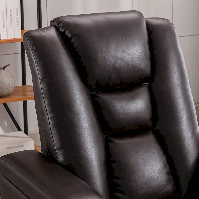 Poltrona reclinabile in pelle per home theater