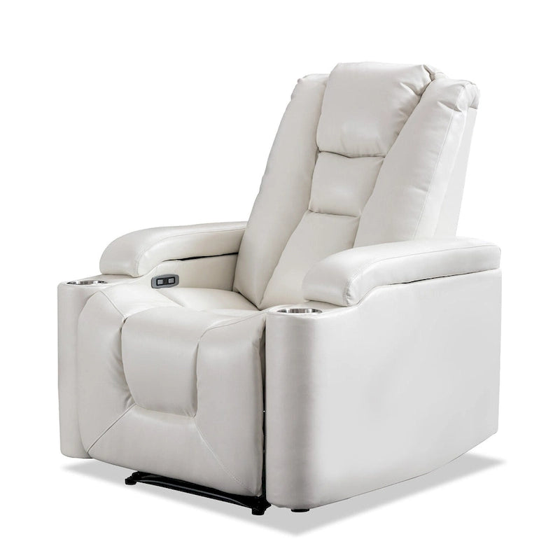 Poltrona reclinabile in pelle per home theater
