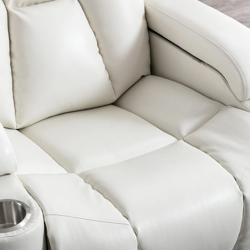 Poltrona reclinabile in pelle per home theater