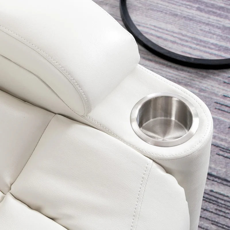 Poltrona reclinabile in pelle per home theater