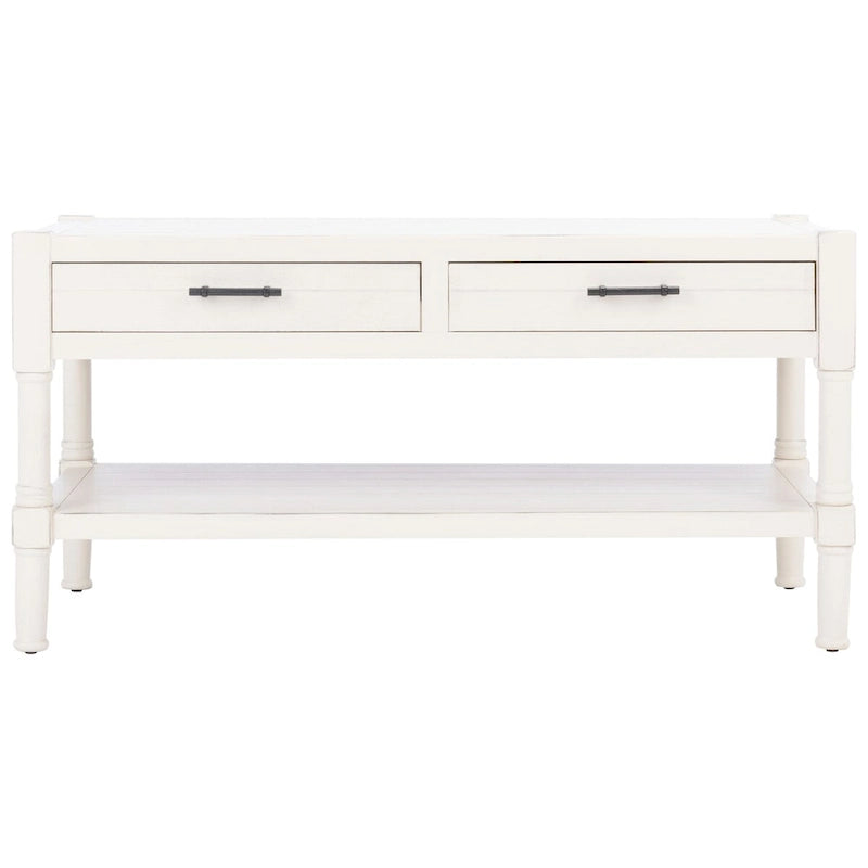 Mesa de centro con 2 cajones y estante inferior - 37.8"W x 19"D x 19"H