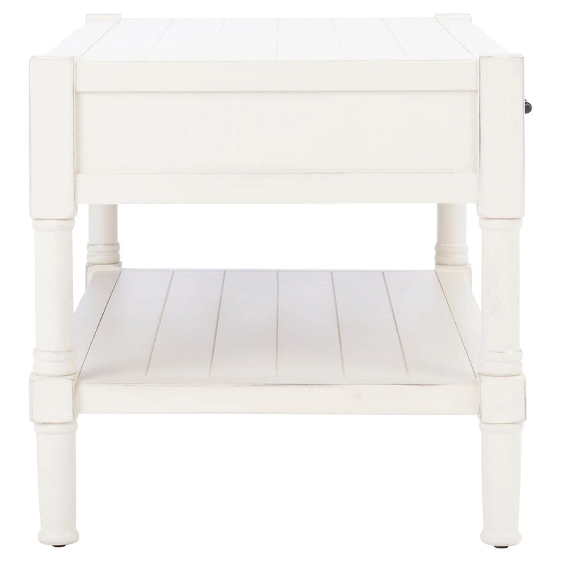 Mesa de centro con 2 cajones y estante inferior - 37.8"W x 19"D x 19"H