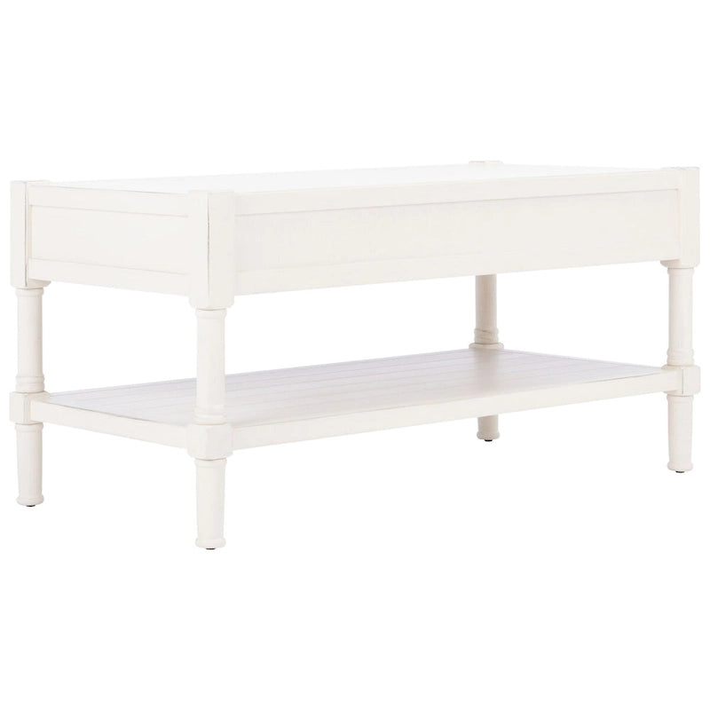 Mesa de centro con 2 cajones y estante inferior - 37.8"W x 19"D x 19"H