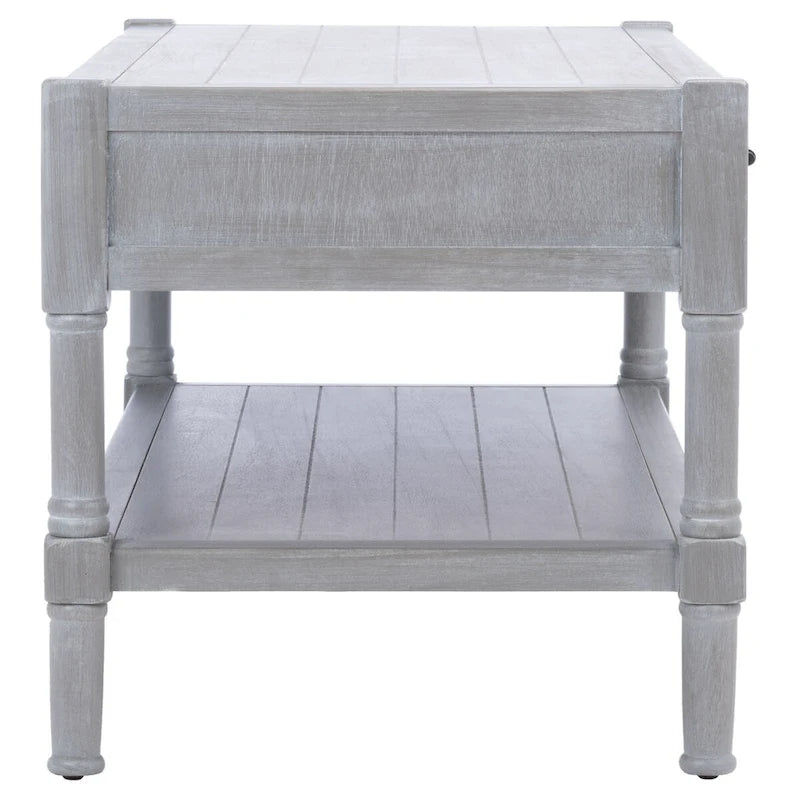 Mesa de centro con 2 cajones y estante inferior - 37.8"W x 19"D x 19"H