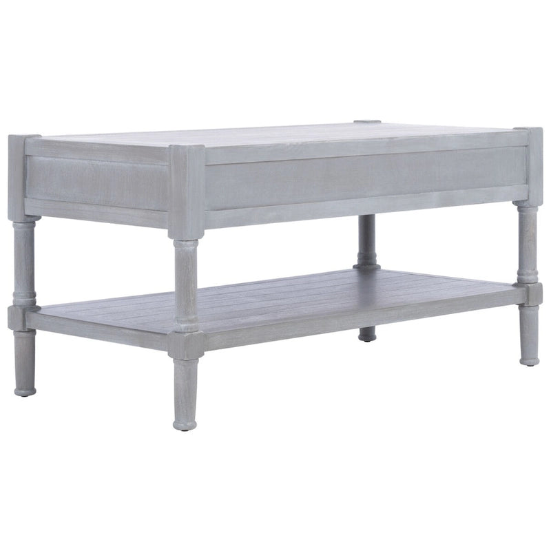 Mesa de centro con 2 cajones y estante inferior - 37.8"W x 19"D x 19"H