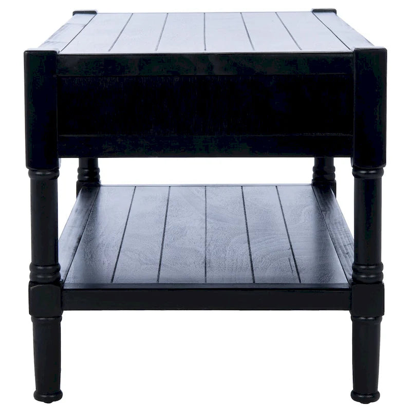 Mesa de centro con 2 cajones y estante inferior - 37.8"W x 19"D x 19"H