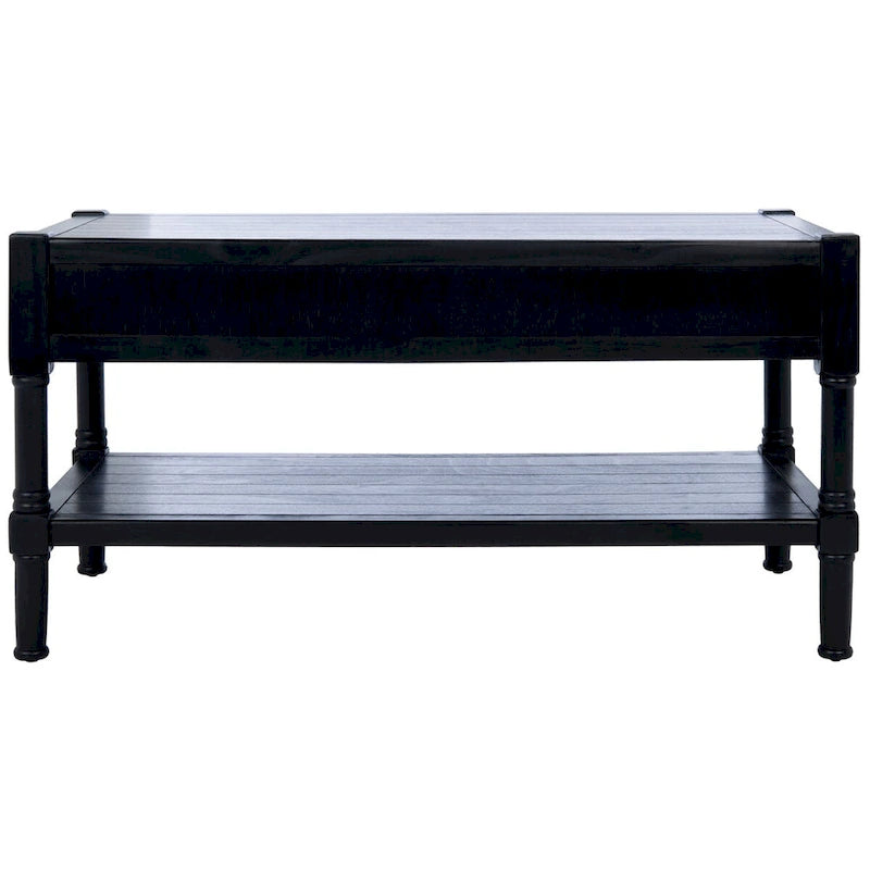 Mesa de centro con 2 cajones y estante inferior - 37.8"W x 19"D x 19"H