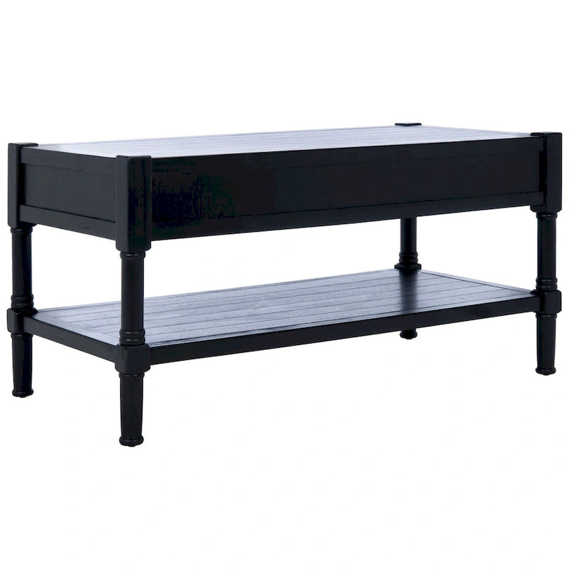 Mesa de centro con 2 cajones y estante inferior - 37.8"W x 19"D x 19"H