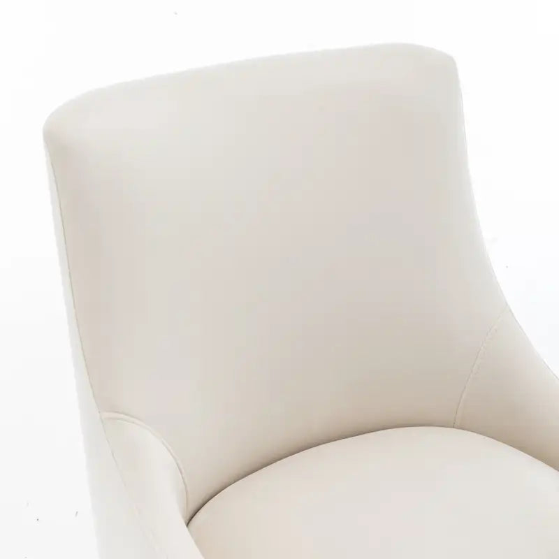Ensemble de 4 chaises de salle à manger rembourrées en velours, chaises d'appoint sans accoudoirs