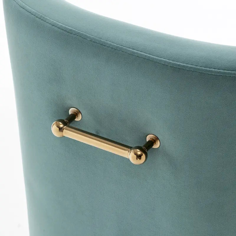 Ensemble de 4 chaises de salle à manger rembourrées en velours, chaises d'appoint sans accoudoirs