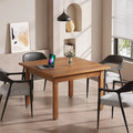Mesa de conferencias cuadrada de 39.4 pulgadas con patas de madera maciza